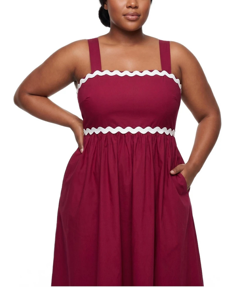 Torrid Plus Size Belle Isle Empire-Waist Babydoll Maxi Dress