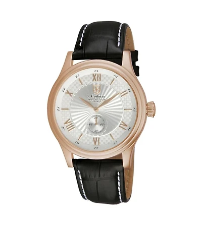 Invicta S.Coifman Men's Heritage Quartz Dial Leather Strap Watch