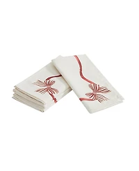 Avanti Heirloom Noel Bow And Ribbon Napkins, Set of 4