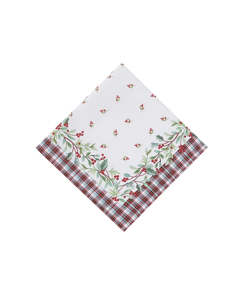 Avanti Holly Plaid Napkins, Set of 4
