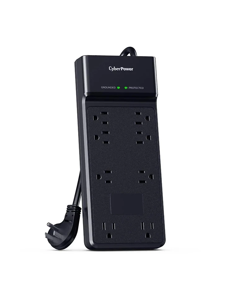 CyberPower CSB806R1 8-Outlet Surge Protector with 6' Power Cord, Compatible with Standard Wall Outlets