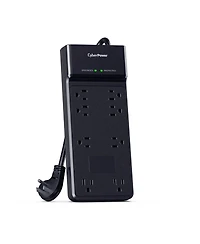 CyberPower CSB806R1 8-Outlet Surge Protector with 6' Power Cord, Compatible with Standard Wall Outlets