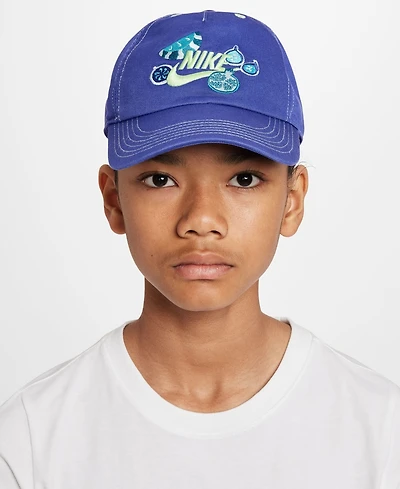 Big Boys and Girls Nike Blue Fruit Club Adjustable Hat