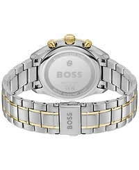 Hugo Boss Men's Grand Prix Quartz Chrono Two-Tone Stainless Steel Watch 38mm