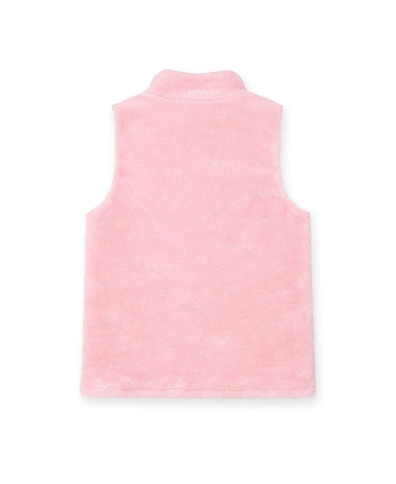 Florence Eiseman Toddler Girls Plush Fleece Zip Up Vest Jacket 2T-4T