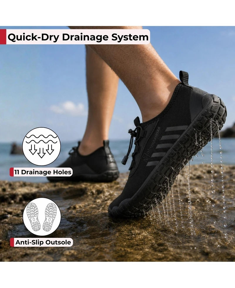 Alpine Swiss Odin Men's Quick-Dry Water Shoes Lightweight Non-Slip Beach Barefoot Sneakers