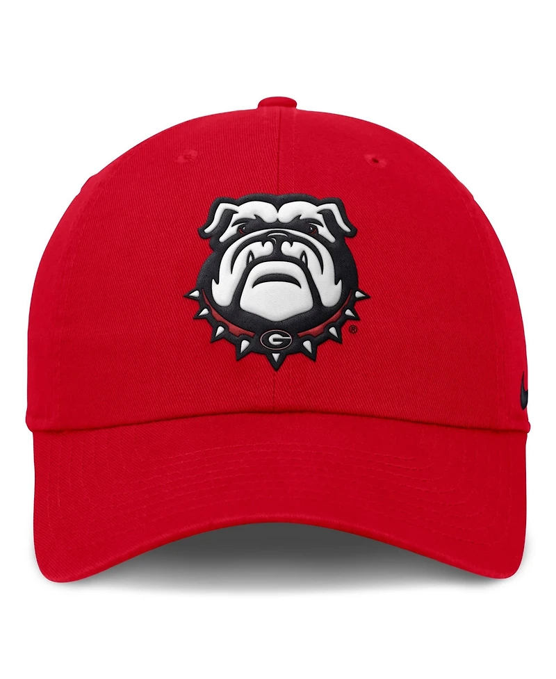 Men's Nike Red Georgia Bulldogs Club Dri-fit Adjustable Hat