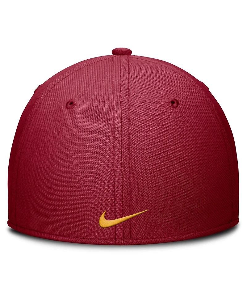 Nike Men's Cardinal Usc Trojans Rise SwooshFlex Dri-fit Hat