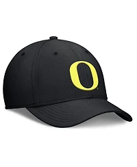 Men's Nike Black Oregon Ducks Rise SwooshFlex Dri-fit Hat