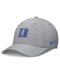 Men's Nike Gray Duke Blue Devils Rise SwooshFlex Dri-fit Hat