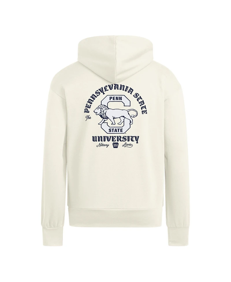 Men's adidas Cream Penn State Nittany Lions Vintage Vault Premium Hoodie