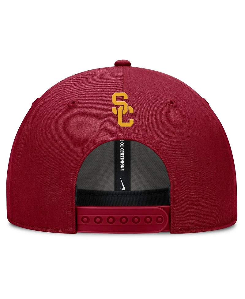 Nike Men's Cardinal Usc Trojans Slanted Primetime Rise Performance Adjustable Hat