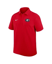 Men's Nike Red Georgia Bulldogs Coaches Sideline Dri-fit Polo