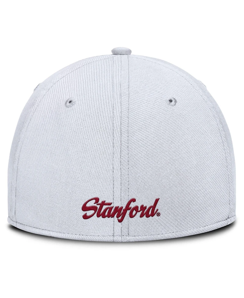 Nike Men's White Stanford Cardinal Rise Academic Dri-fit Flex Hat