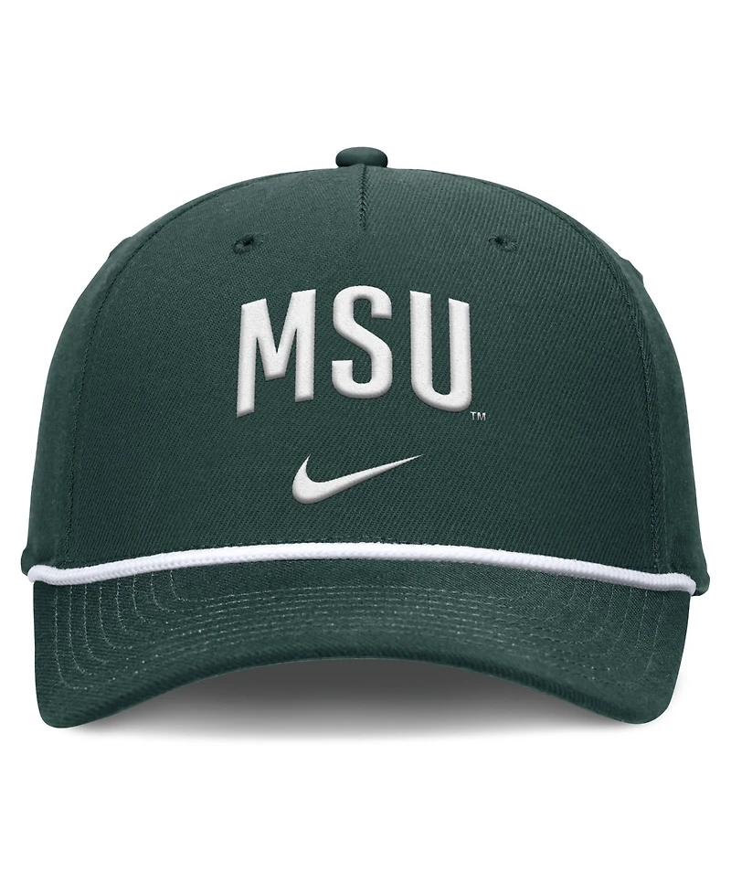 Men's Nike Green Michigan State Spartans Rise Campus Adjustable Hat