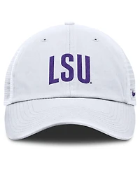Nike Men's White Lsu Tigers Club Campus Trucker Adjustable Hat