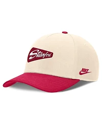 Nike Men's Natural/Cardinal Stanford Cardinal Academic Rise Dri-fit Adjustable Hat
