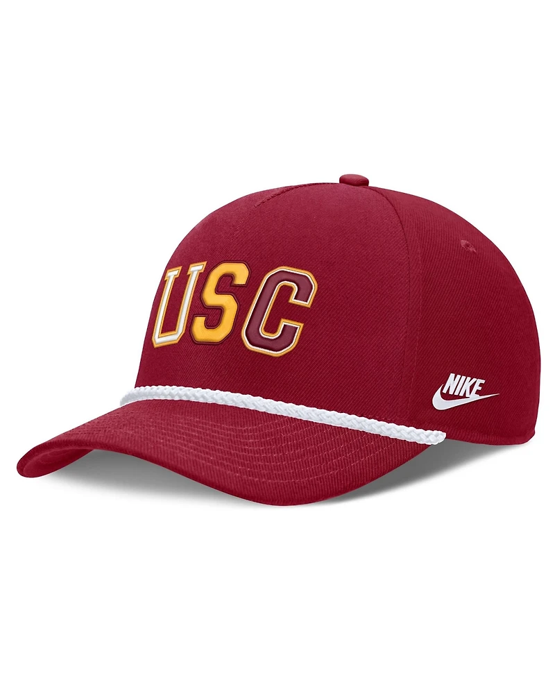 Men's and Women's Nike Crimson Usc Trojans 2026 Basketball Refresh 5-Panel Rope Rise Hat