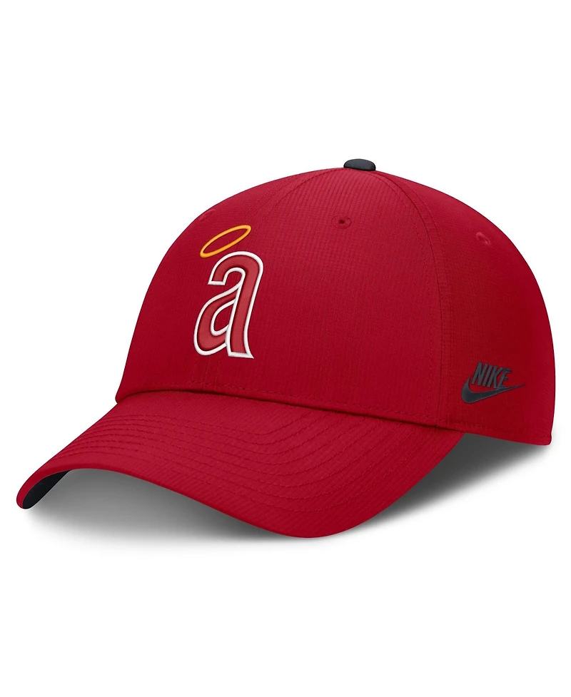 Men's Nike Red California Angels Cooperstown Collection Club Dri-fit Adjustable Hat