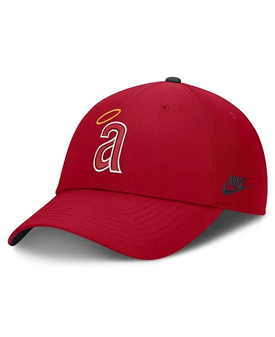 Men's Nike Red California Angels Cooperstown Collection Club Dri-fit Adjustable Hat