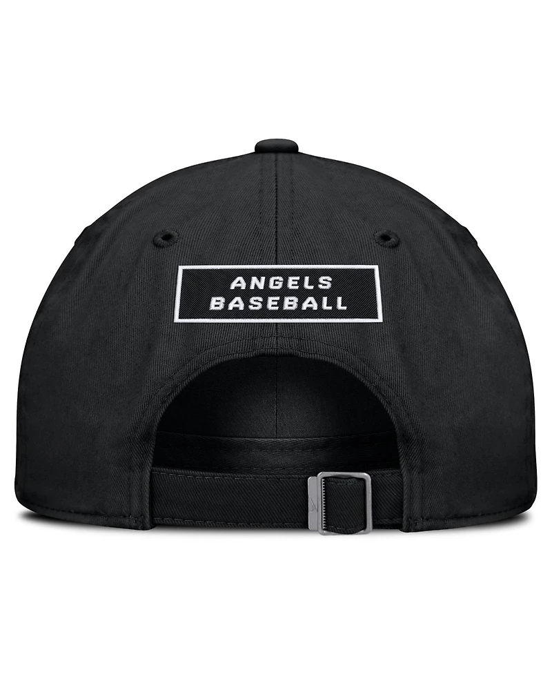 Men's Nike Black Los Angeles Angels Primetime Club Adjustable Hat