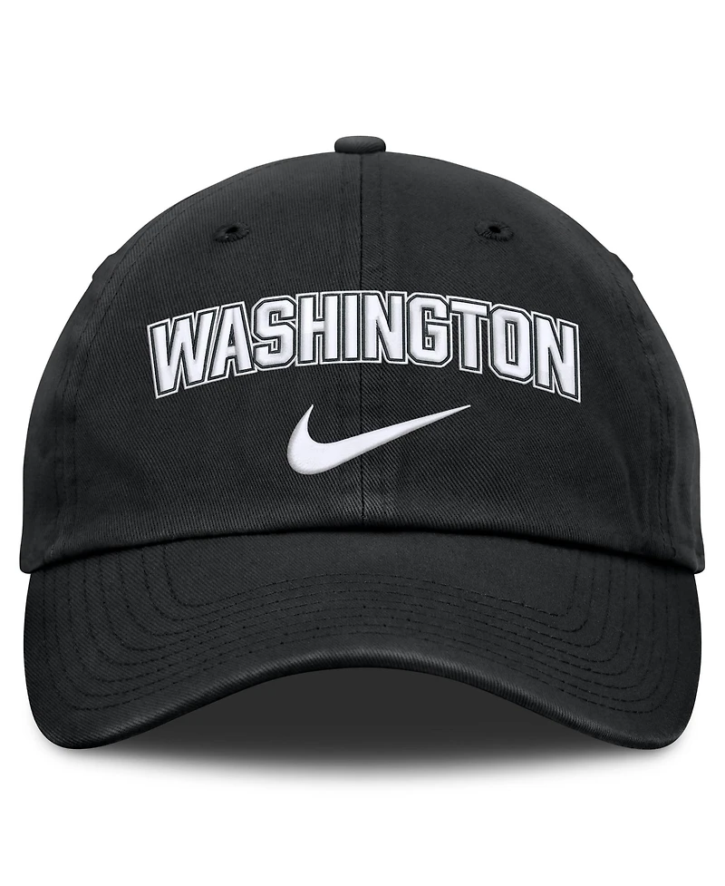 Men's Nike Black Washington Nationals Primetime Club Adjustable Hat