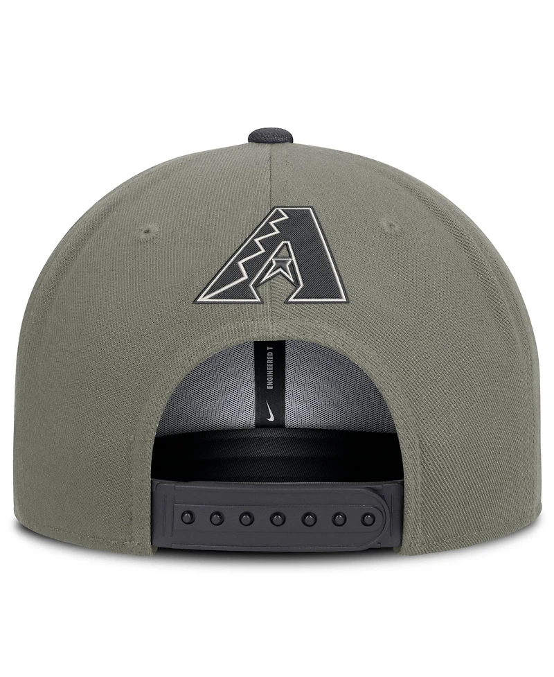 Men's Nike Olive Arizona Diamondbacks Pro Dri-fit snapback Hat