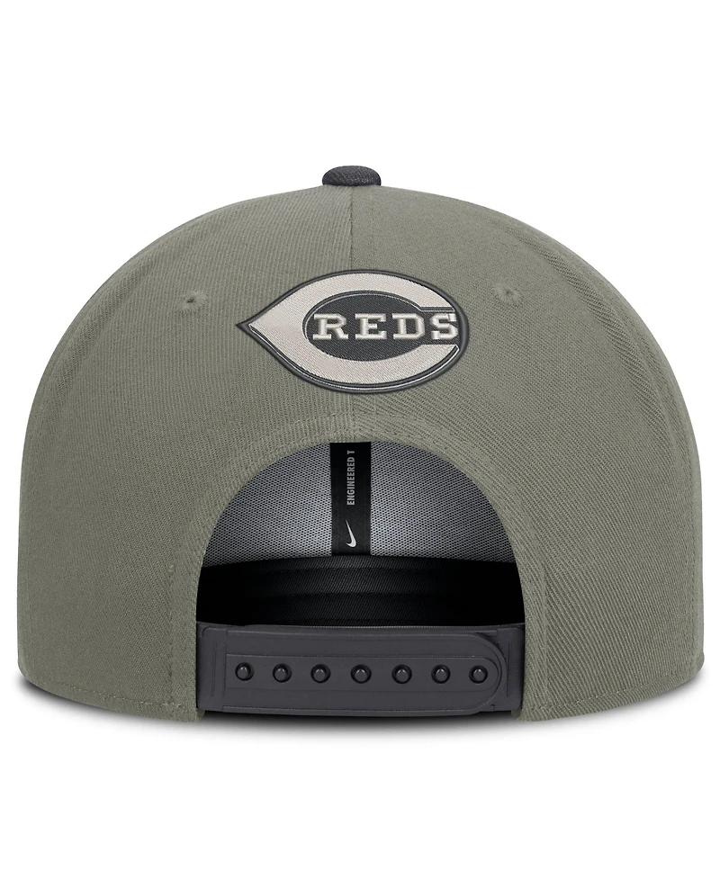Men's Nike Olive Cincinnati Reds Pro Dri-fit snapback Hat