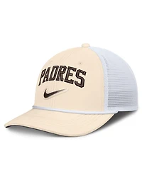 Men's Nike Natural/White San Diego Padres Rise Dri-fit Trucker Adjustable Hat