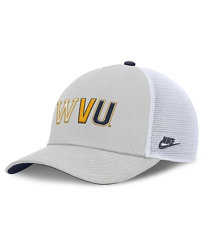 Men's and Women's Nike Gray West Virginia Mountaineers 2026 Basketball Refresh 5-Panel Rise Trucker Hat