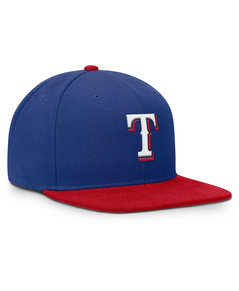 Men's Nike Royal/Red Texas Rangers Primetime Pro Dri-fit snapback Hat