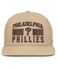 Nike Men's Khaki Philadelphia Phillies Desert Pro AeroBill Dri-fit Snapback Hat