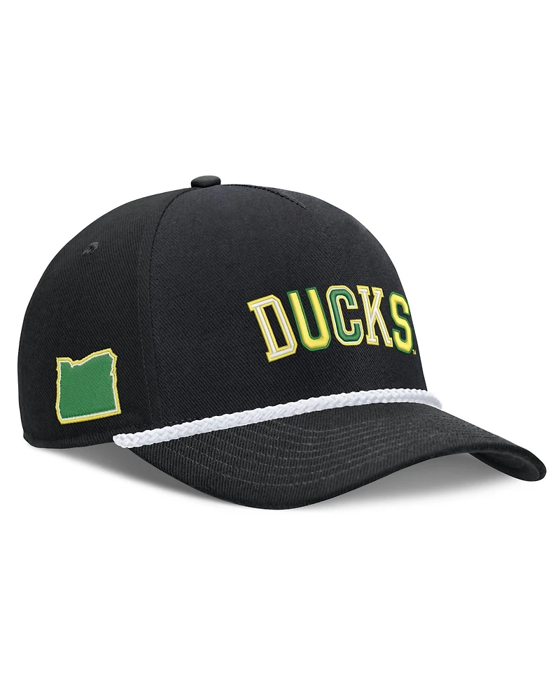 Men's and Women's Nike Oregon Ducks 2026 Basketball Refresh 5-Panel Rope Rise Hat