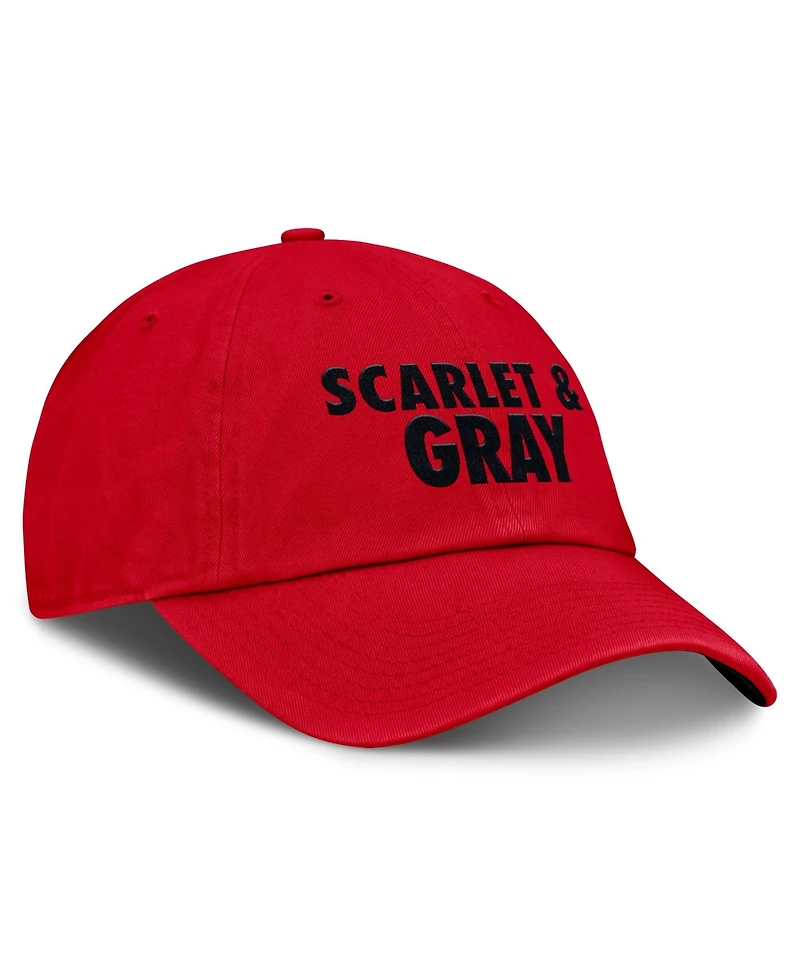 Men's and Women's Nike Scarlet Ohio State Buckeyes Primetime Chant Club Adjustable Hat