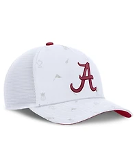 Men's and Women's Nike White Alabama Crimson Tide Country Club Golfin' Rise Trucker Adjustable Hat