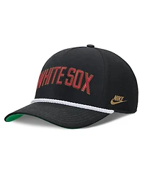 Men's Nike Black Chicago White Sox Cooperstown Collection Rise Adjustable Hat