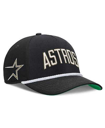 Men's Nike Black Houston Astros Cooperstown Collection Rise Adjustable Hat