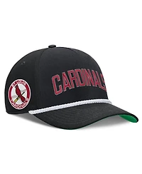 Men's Nike Black St. Louis Cardinals Cooperstown Collection Rise Adjustable Hat