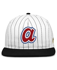 Men's Nike White/Black Atlanta Braves Cooperstown Collection Pro Adjustable Hat