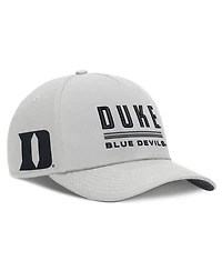 Nike Men's Gray Duke Blue Devils 2026 Sideline Dri-fit Rise Adjustable Hat
