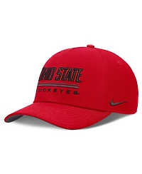 Nike Men's Scarlet Ohio State Buckeyes 2026 Sideline Dri-fit Rise Adjustable Hat