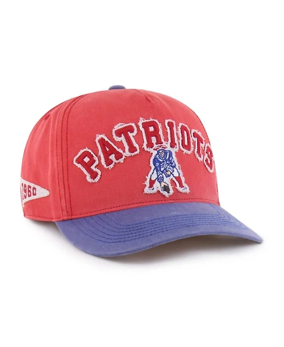 '47 Brand Brand Men's '47 Brand Red New England Patriots Throwback Calderwood Well Worn Hitch Adjustable Hat