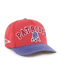 '47 Brand Brand Men's '47 Brand Red New England Patriots Throwback Calderwood Well Worn Hitch Adjustable Hat