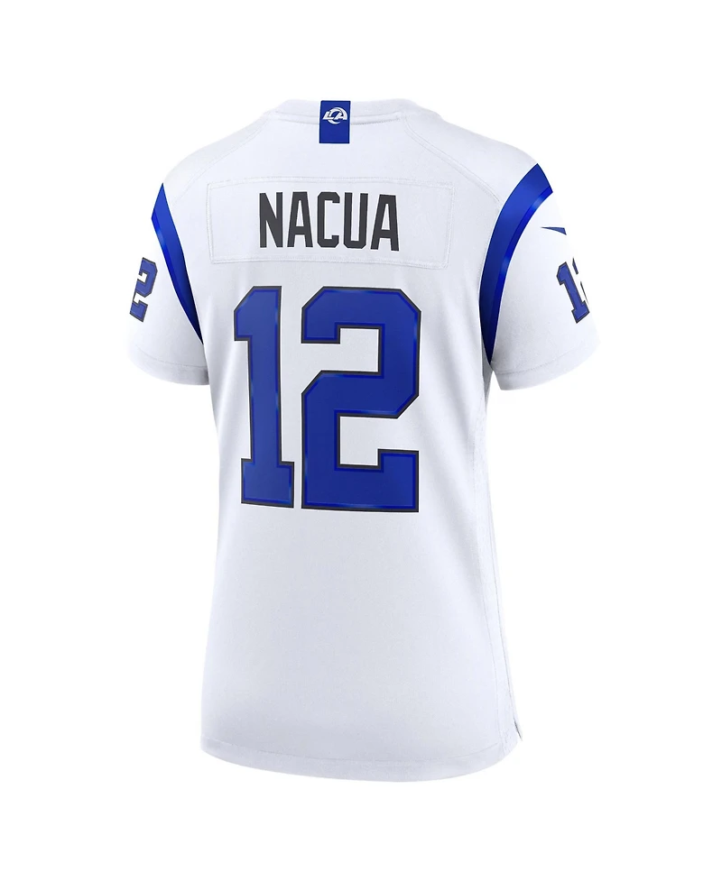 Nike Women's Los Angeles Rams Puka Nacua V-Neck Short-Sleeve Game Jersey