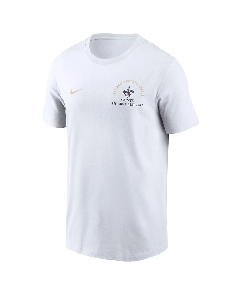 Nike Men's White New Orleans Saints Split Logo T-Shirt