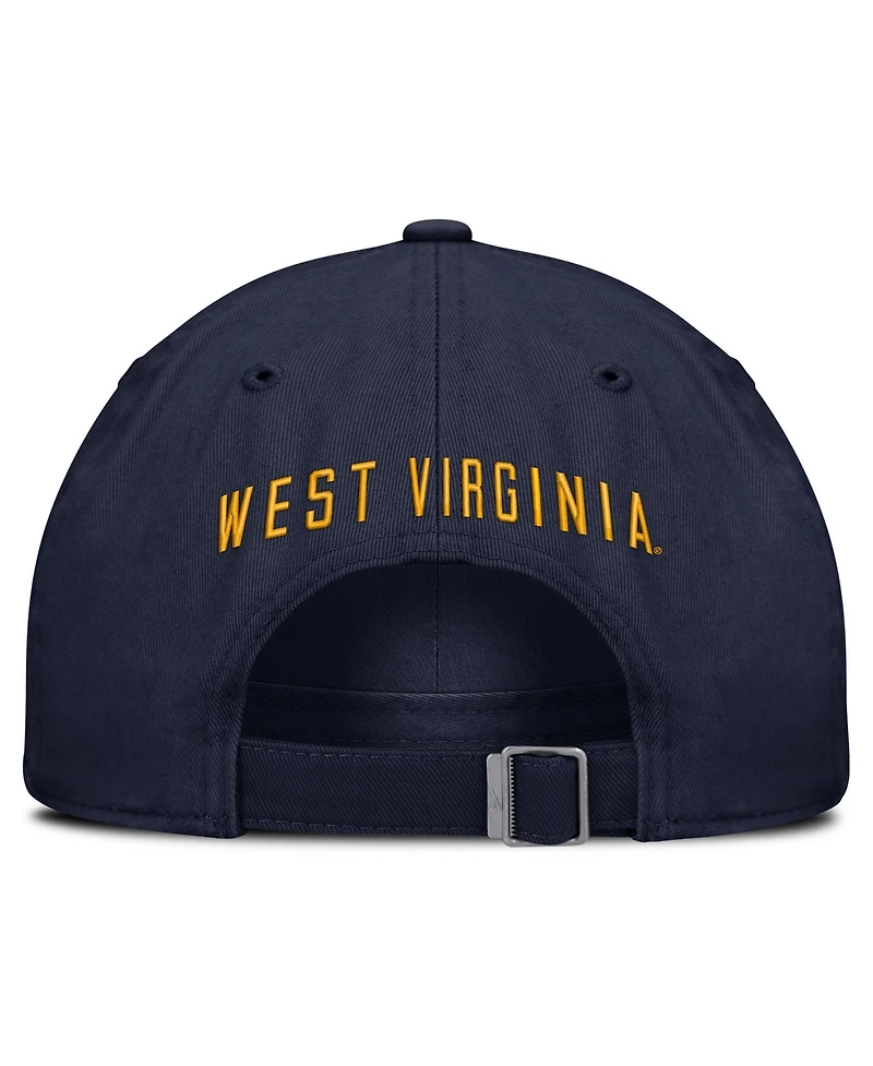 Nike Men's and Women's Navy West Virginia Mountaineers Legacy Letter Club Adjustable Hat