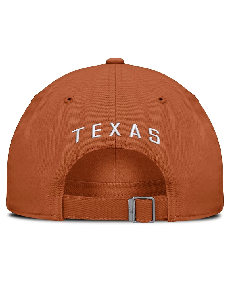 Nike Men's and Women's Texas Orange Texas Longhorns Legacy Letter Club Adjustable Hat