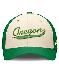 Nike Men's Natural/Green Oregon Ducks Legacy Swooshflex Dri-fit Hat