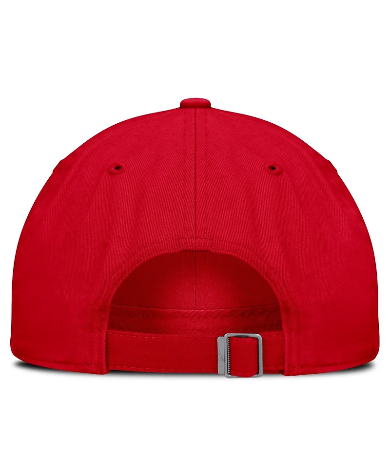 Nike Men's and Women's Scarlet Ohio State Buckeyes Campus Prep Football Club Adjustable Hat