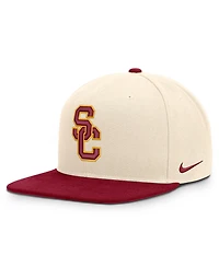 Nike Men's and Women's Natural/Cardinal Usc Trojans Campus Prep Snapback Hat
